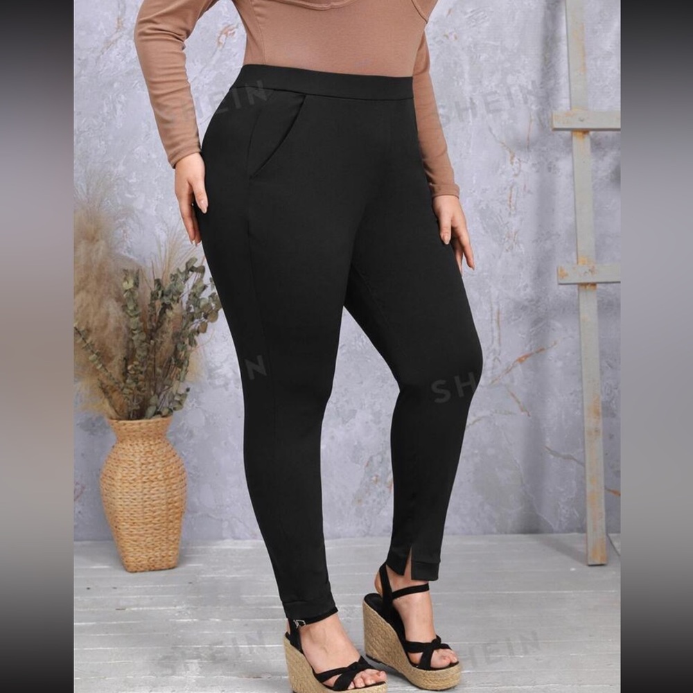 Black Skinny Leg Dress Pants
